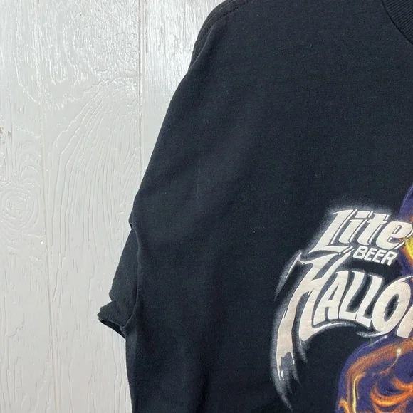 Rare Vintage Miller Lite Single Stitch Halloween Haunt XL - Picture 9 of 9